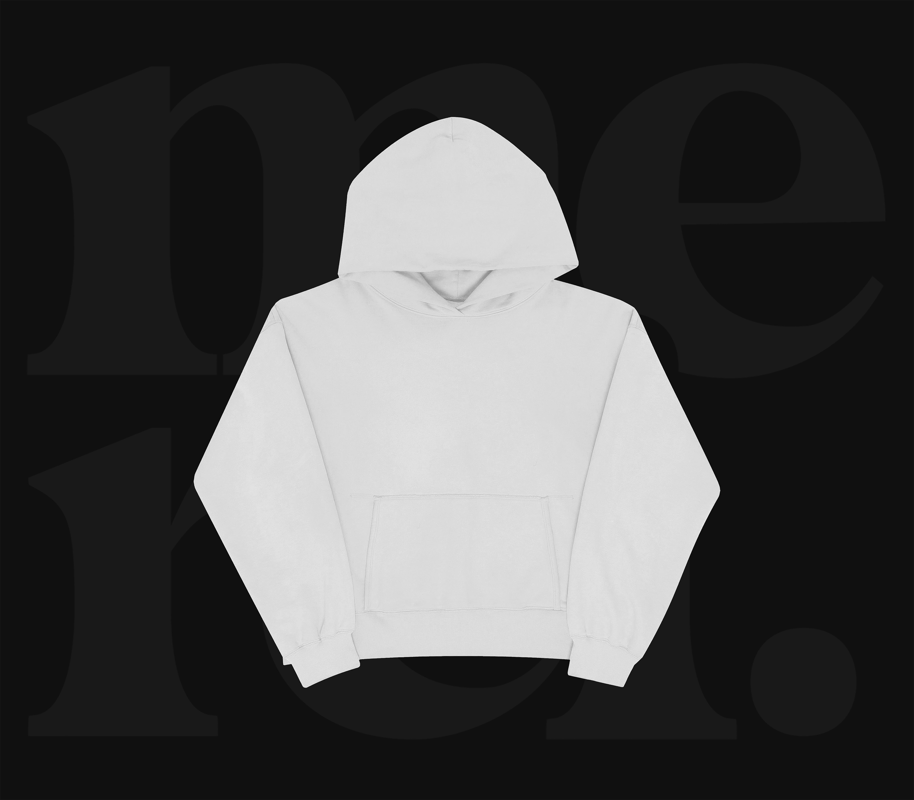 HOODIE OVERSIZE - BLANC
