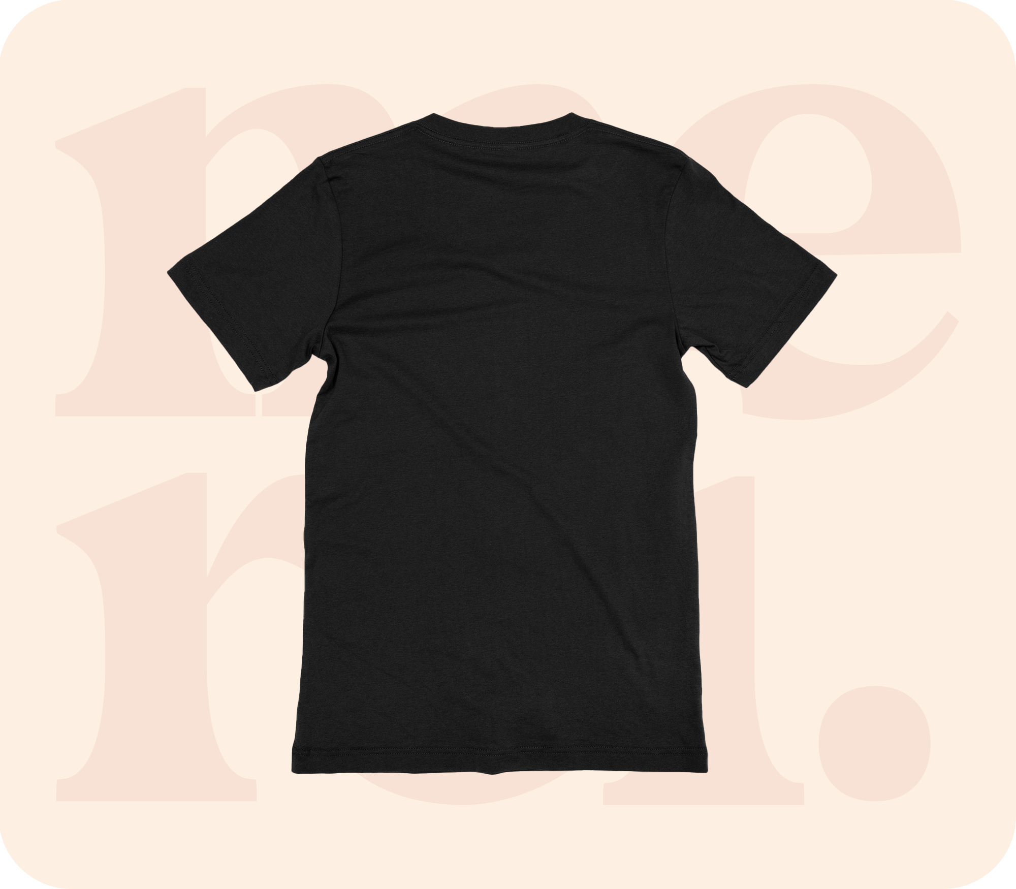 OFFRE DE LANCEMENT - T-SHIRT AJUSTÉ - NOIR + IMPRESSION COEUR